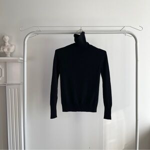 Everlane 100% Cashmere Black Turtleneck Sweater
